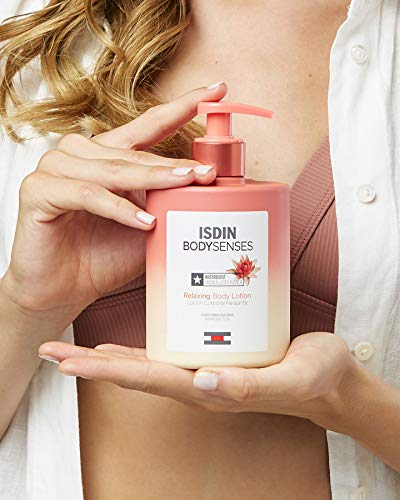 ISDIN BodySenses Loción Corporal, Gama Relajante con Flor de Loto, Hidrata tu piel de sensaciones - 500ml