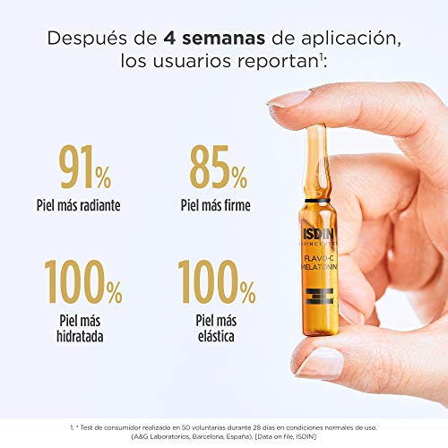 Isdin Isdinceutics Flavo-C Melatonin Serum Reparador de Noche | Ayuda a Estimular las Defensas Antioxidantes de la Piel Durante la Noche Monodosis 10 x 2ml