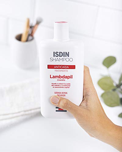 Isdin Lambdapil Champú Anticaída, Ayuda a Reducir la Caída del Cabello y Estimula el Crecimiento Capilar 1 x 200ml