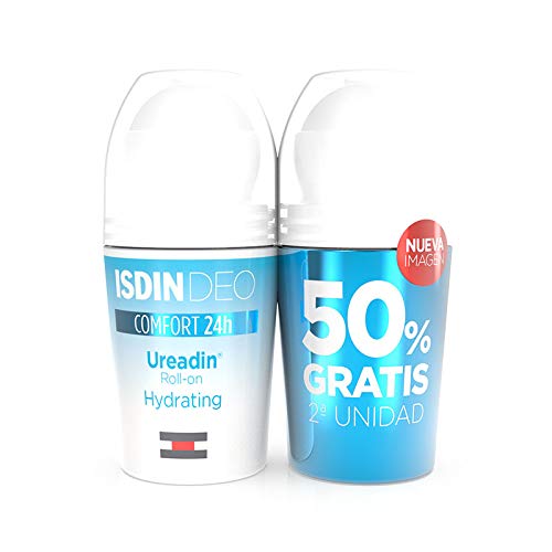 ISDIN Ureadin Deo Comfort Duplo, 24H Desodorante ROLL ON, pack de 2 x 50 ml