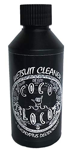 Jabón Coco Loco para limpiar traje de neopreno, con desodorante de eucalipto, de 250 ml, Large