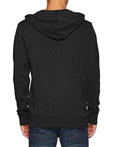 Jack & Jones Jjeholmen Sweat Zip Hood Noos Sudadera, Gris (Dark Grey Melange), X-Large para Hombre