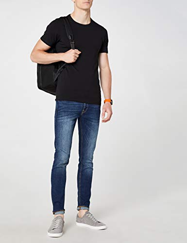 Jack & Jones Jones - Camiseta de manga corta con cuello redondo para hombre, Black C N 010, X-Large