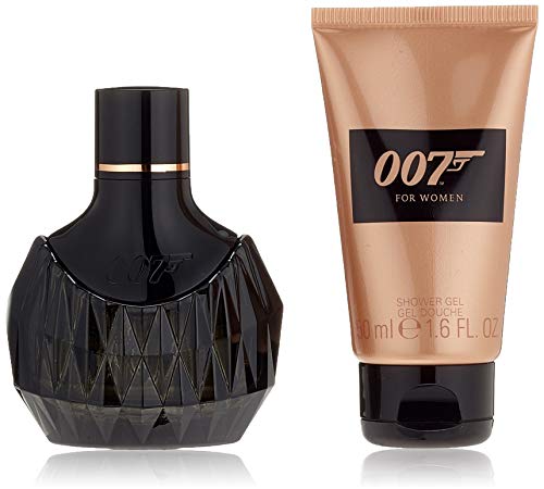 James Bond 007 - Juego de perfumes para mujer (30 ml, gel de ducha de 50 ml, 1 unidad de 80 ml)