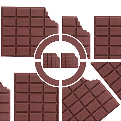 JIEIIFAFH 2pcs perfumado Chocolate en Forma de página de Cuaderno de Notas de Bolsillo (Color : Coffee)