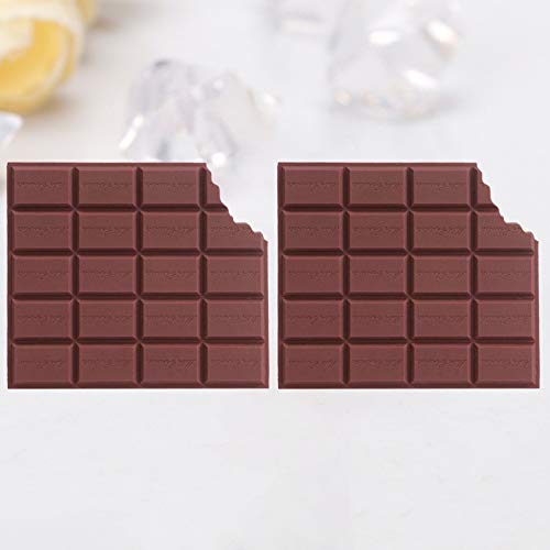 JIEIIFAFH 2pcs perfumado Chocolate en Forma de página de Cuaderno de Notas de Bolsillo (Color : Coffee)