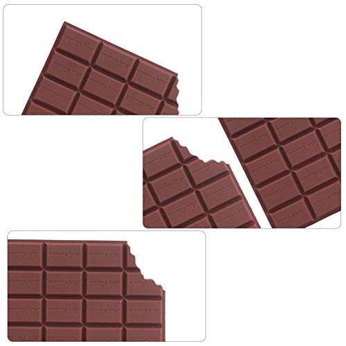 JIEIIFAFH 2pcs perfumado Chocolate en Forma de página de Cuaderno de Notas de Bolsillo (Color : Coffee)