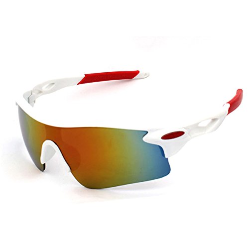 jiele Gafas de Sol Deportivas,Gafas De Sol Polarizadas para Ciclismo, para esquí de conducción Golf Running Ciclismo Bicicleta Conducir, Hombres Mujeres polarizado Gafas