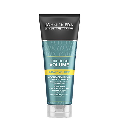 John Frieda Acondicionador Volumen 7 Días 250ml | Pelo Fino y Encrespado | Antiencrespamiento | Solido