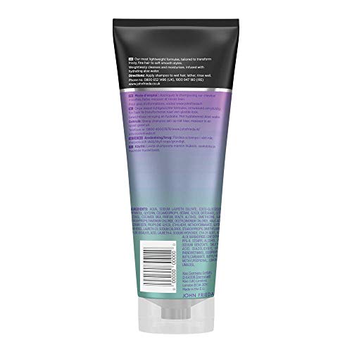 John Frieda Champú Antiencrespamiento 250ml | Pelo Fino y Encrespado | Solido