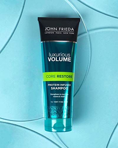 John Frieda Champú Fuerza y Volumen 250ml | Pelo Fino | Champú Volumen | Pelo Fino Rizado | Solido