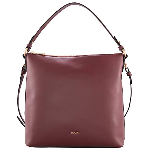 Joop! 4140004370 - Bolso de hombro de Cuero Mujer, color Rojo, talla 12x31x33 cm (B x H x T)