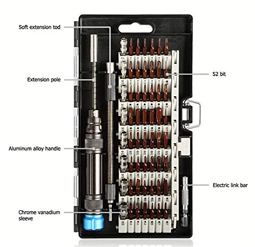 Juego de Destornilladores Screwdriver Sets 60 en 1 herramienta de desmontaje de la reparación electrónica del teléfono móvil de la cabeza del lote