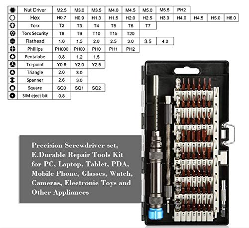 Juego de Destornilladores Screwdriver Sets 60 en 1 herramienta de desmontaje de la reparación electrónica del teléfono móvil de la cabeza del lote