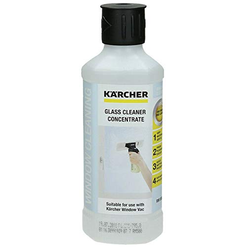 Karcher - Solución concentrada para Limpieza de Superficies de Cristal de vacío, 3 Unidades, 1 Unidad