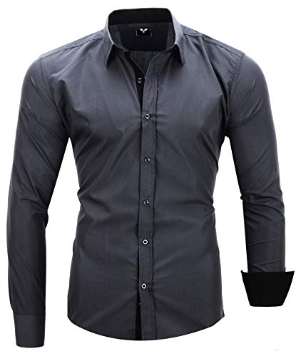 Kayhan Hombre Camisa, TwoFace Grey XL