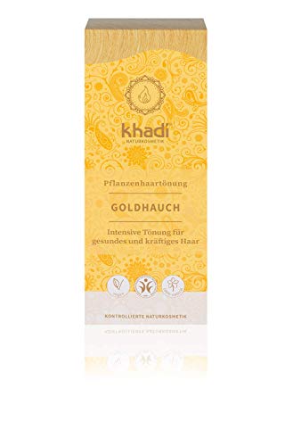 Khadi - Tinte Herbal, Rubio Toque Dorado, 100 g