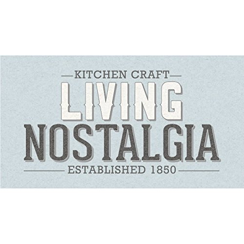 Kitchen Craft Living Nostalgia Lata de Acero para Utensilios de Cocina, Color Crema
