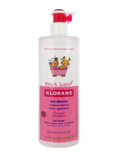 Klorane Gel Ducha Frambuesa Petit Junior, Negro, Estándar