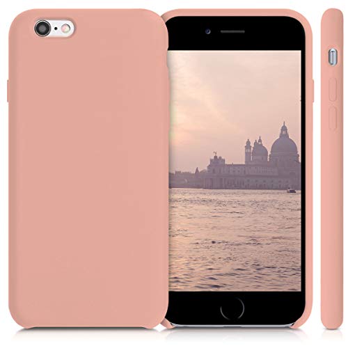 kwmobile Funda Compatible con Apple iPhone 6 / 6S - Carcasa de TPU para móvil - Cover Trasero en Pomelo Rosa
