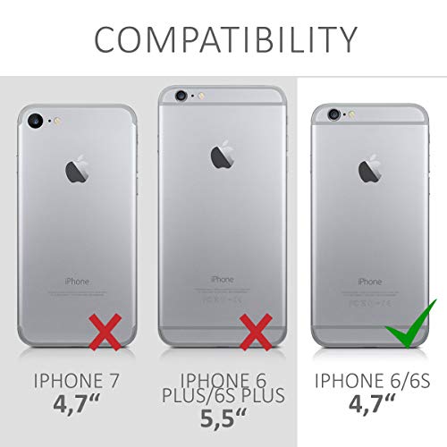 kwmobile Funda Compatible con Apple iPhone 6 / 6S - Carcasa de TPU para móvil - Cover Trasero en Pomelo Rosa