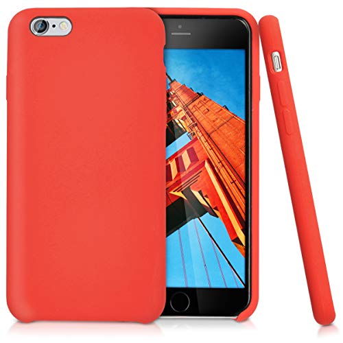 kwmobile Funda Compatible con Apple iPhone 6 / 6S - Carcasa de TPU para móvil - Cover Trasero en Rojo