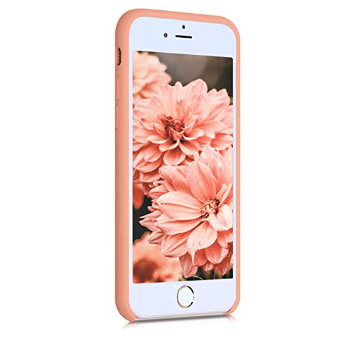 kwmobile Funda Compatible con Apple iPhone 7/8 / SE (2020) - Carcasa de TPU para móvil - Cover Trasero en Pomelo Rosa