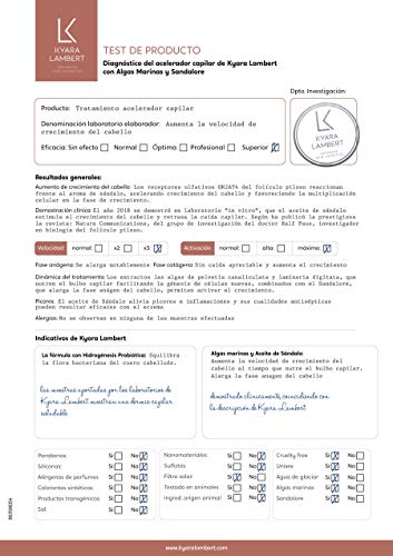 Kyara Lambert - Acelerador capilar con Algas Marinas y Sandalore, 200ml | Tratamiento crecimiento cabello | Booster Hair x2