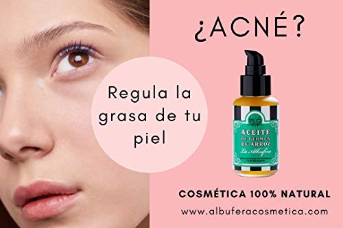 La Albufera - Aceite puro, natural, vegano, prensado en frió, hidratante para la piel sin OGM-aceite de germen de arroz 50ml