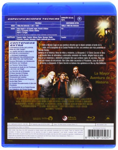 La búsqueda 2 : El diario secreto [Blu-ray]