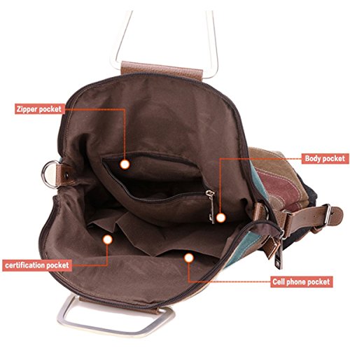 La Desire Mujeres Vintage Mochila Escolar Daypacks damas mochila casual bolso bolsos mochila Para el trabajo escolar vacaciones viajes senderismo camping actividades (Fashion)