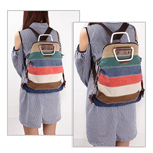 La Desire Mujeres Vintage Mochila Escolar Daypacks damas mochila casual bolso bolsos mochila Para el trabajo escolar vacaciones viajes senderismo camping actividades (Fashion)