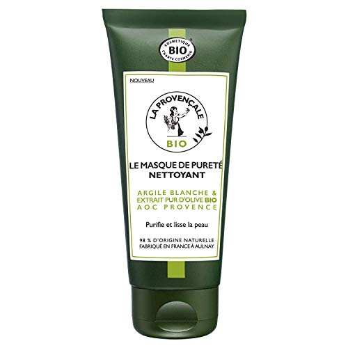 La Provençale – Le Masque de Pureté Nettoyant – Soin Visage Certifié Bio – Huile d’Olive Bio AOC Provence – Pour Tous Types de Peaux, Même Sensibles – 100 ml