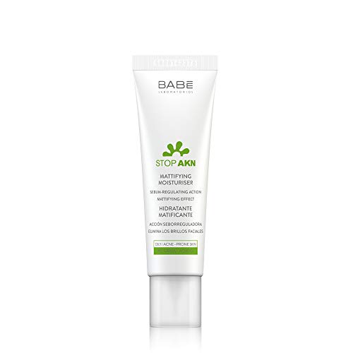 Laboratorios Babé - STOP AKN Crema Hidratante Matificante 50 ml, Piel Grasa, Niacinamida, Acción Antibiótica, Niacinamida, Cicatrizante, Limpieza e Higiene del Rostro, Tratamiento Facial Acné