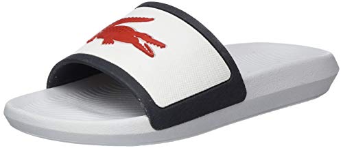 Lacoste Croco Slide Tri 3 CFA, Zapatillas para Mujer, Blanco (Wht/Nvy/Red), 38 EU