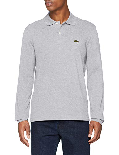 Lacoste L1313 Polo, Gris (Argent Chine), M (Talla del Fabricante: 4) para Hombre