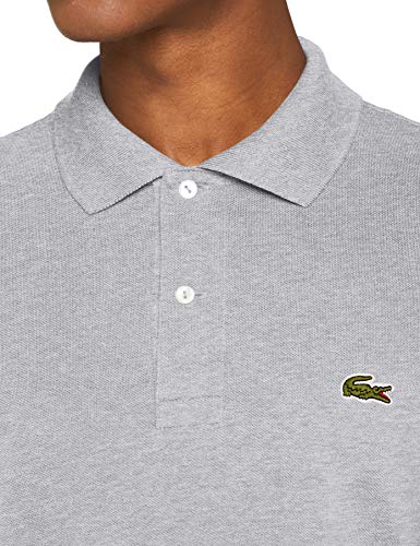 Lacoste L1313 Polo, Gris (Argent Chine), M (Talla del Fabricante: 4) para Hombre