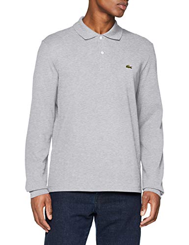 Lacoste L1313 Polo, Gris (Argent Chine), M (Talla del Fabricante: 4) para Hombre