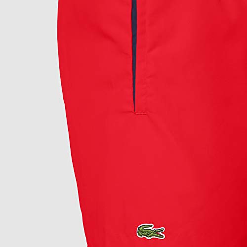 Lacoste MH6270 Pantalones Cortos, Rojo (Rouge/Marine), Small para Hombre