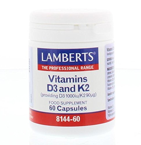 Lamberts Vitamina D3 1000iu y K2 90ug - 60 Cápsulas