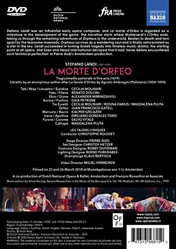 Landi: La Morte d'Orfeo [Opera] (DNO, 2018) (NTSC) [DVD]