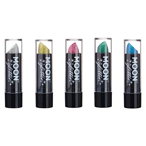 Lápiz Labial Holográfico Brillante por Moon Glitter - 5g - Set de 5 colores