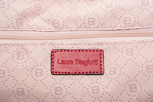 Laura Biagiotti - Bolso de mujer con correa de nailon lavable, línea THIA LB20S-105-2, color rojo Victor Line SRL