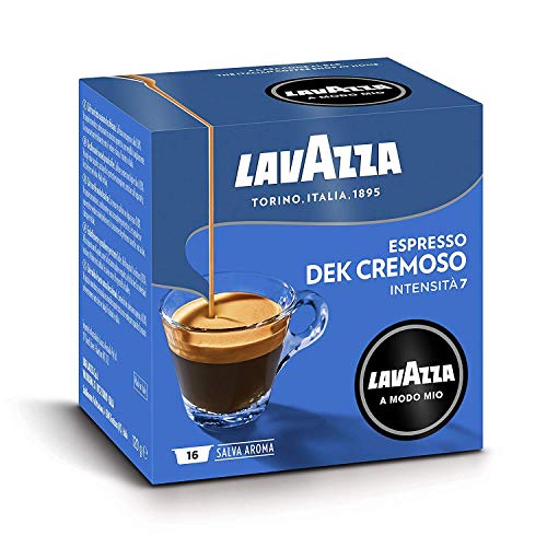 Lavazza A Modo Mio Cremosamente Dek, Pack of 5, 5 x 16 Capsules