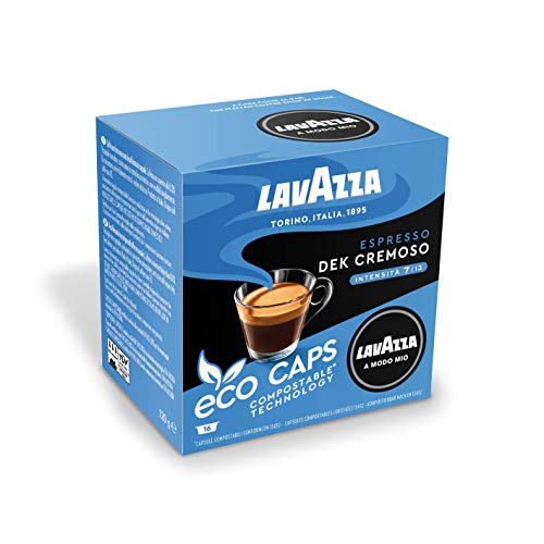 Lavazza A Modo Mio Cremosamente - Juego de 4 paquetes de 16 cápsulas de café