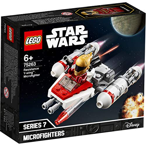 LEGO Star Wars - Microfighter: Ala-Y de la Resistencia, Juguete de la Película Guerra de las Galaxias Episodio 9, con Torreta Giratoria, Incluye Minifigura de Zorii Bliss (75263)