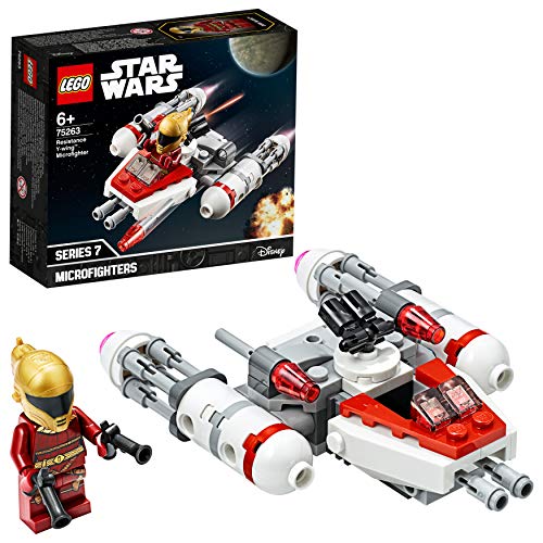 LEGO Star Wars - Microfighter: Ala-Y de la Resistencia, Juguete de la Película Guerra de las Galaxias Episodio 9, con Torreta Giratoria, Incluye Minifigura de Zorii Bliss (75263)