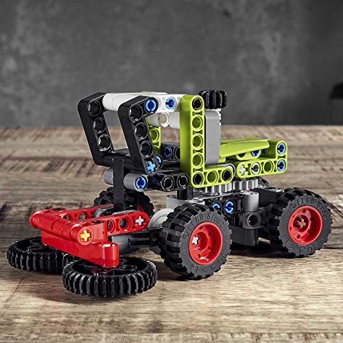 LEGO Technic - Mini CLAAS XERION, Juguete de Construcción 2 en 1, Transfórmalo en una Cosechadora y Cortadora, Set a Partir de 7 Años (42102)