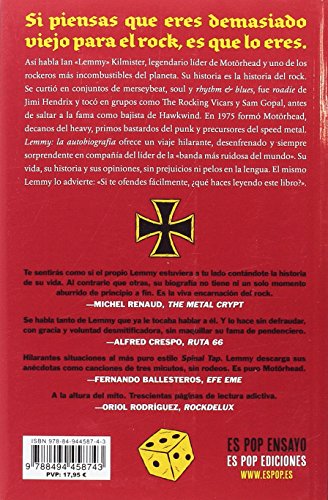 Lemmy: La autobiografía: 8 (Es Pop Ensayo)