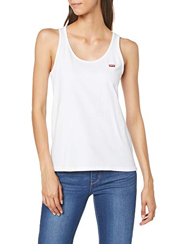 Levi's Bobbi Tank Camiseta Deportiva de Tirantes, Blanco (White + 0000), Large para Mujer